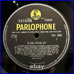 The Beatles Please Please Me 1963 Stereo Uk Parlophone 2nd Press Vinyl Nm