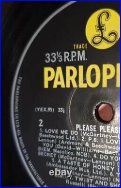 The Beatles Please Please Me 1963 Uk Stereo Lp Super Rare Y&b Extra 33? Nm