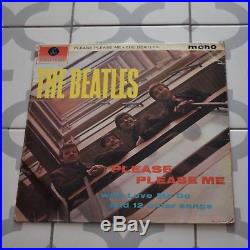 The Beatles Please Please Me 1st Mono Pressing Gold Black Dick James Vinyl VG