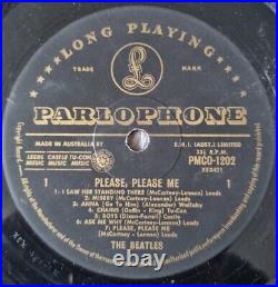 The Beatles Please Please Me Black & Gold Parlophone Mono Australian Vinyl LP