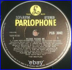 The Beatles Please Please Me. PCS 3042. VG/F. Early UK Stereo! Vinyl Record LP