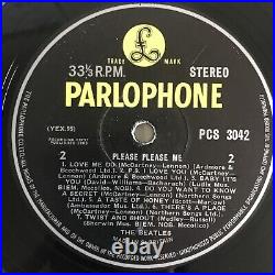 The Beatles Please Please Me Vinyl Lp Stereo Uk 1963 1/1 4th Press + E Sticker