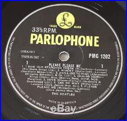 The Beatles Please Please Me Vinyl Lp Uk Early Press Mono Ex+ Pmc 1202 Mt