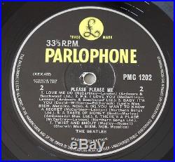 The Beatles Please Please Me Vinyl Lp Uk Early Press Mono Ex+ Pmc 1202 Mt
