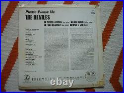 The Beatles Please Please Me Vinyl UK 1963 Parlophone Black & Gold LP! CRACKED