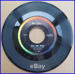 The Beatles Rare Vj 498 Please Please Me / Ask Me Why 45 RPM Vinyl Record