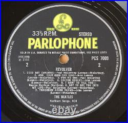 The Beatles Revolver 1st Uk Press Vinyl Lp Stereo Pcs 7009 Ex+