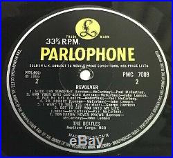 The Beatles Revolver Ex ++Vinyl/Ex++ Cover UK 1966 1st Press'XEX 606-1' side 2