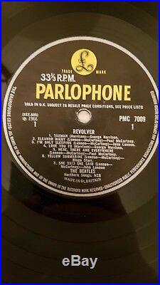 The Beatles Revolver Vinyl LP Record Album 1966 Dr Robert Parlophone PMC 7009