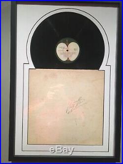 The Beatles Ringo Starr Signed Autographed Framed White Album Vinyl Record COA