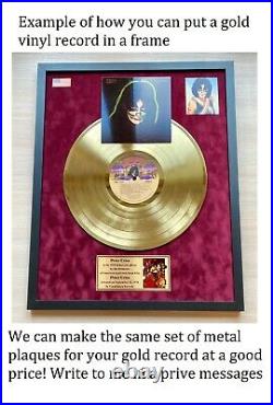 The Beatles Rubber Soul 1965 Gold Vinyl Record