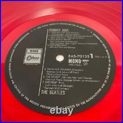 The Beatles Rubber Soul Emi/odeon Eas-70135 Japan Obi Red Vinyl Lp