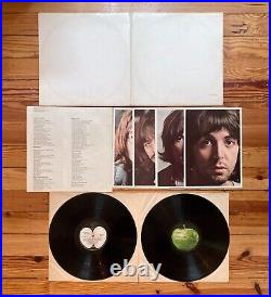 The Beatles S/T White Album 2x LP Vinyl 1968 OG Numbered with Poster & Photos VG+