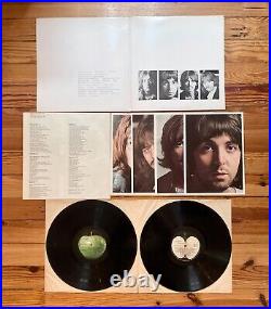 The Beatles S/T White Album 2x LP Vinyl 1968 OG Numbered with Poster & Photos VG+