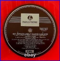 The Beatles-Sergeant Pepper's LP 1987 Limited Australian RED Vinyl G/F PCSO-7027