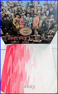 The Beatles Sgt Pepper's Lonely Hearts Club Band 1967 1st MONO inner cutouts NM