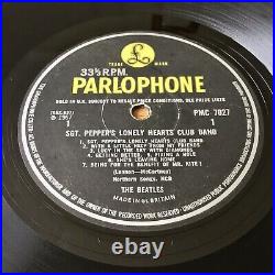 The Beatles Sgt Peppers (Parlophone PMC 7027) 1967 1st UK Wide Spine Mono Vinyl