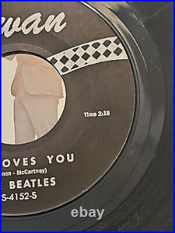 The Beatles She Loves You/I'll Get you 45 Record Swan S-4152 Nrmint