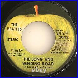 The Beatles / The Long and Winding Road / Apple 1970 45 & PS / NM