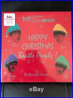 The Beatles The Official Fan Club Christmas Records box set Colored Vinyl New