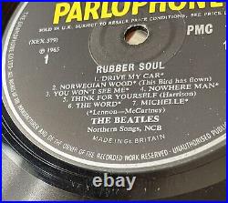 The Beatles Uk Vinyl Lp Record Rubber Soul 2nd Pressing Ex/ex