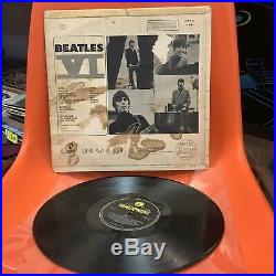 The Beatles VI Vinyl LP 1965RARE UK Export KT -Yellow Pharlophone -CPCS 104