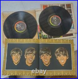 The Beatles Vs Four Seasons 2 Lp Orig W Poster Picture Rare Legit Veejay Vj Dx30