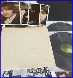 The Beatles WHITE ALBUM 1968 MONO 1st Press +Poster Photos UK LOW NUMBER EX/VG+