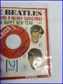 The Beatles We Wish You A Merry Christmas original 1964 7 pic sleeve ex cond