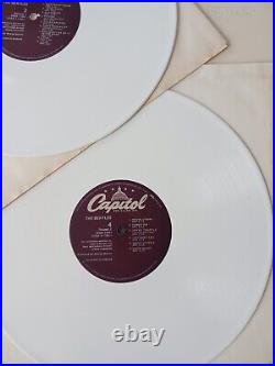 The Beatles White Album 1978 Special Edition White Vinyl Excellent