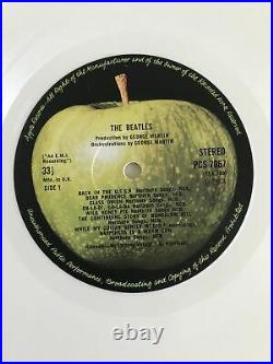 The Beatles White Album 2-lp Apple Uk Export White Vinyl Nr Mint Pro Cleaned