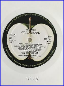 The Beatles White Album 2-lp Apple Uk Export White Vinyl Nr Mint Pro Cleaned