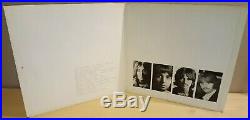 The Beatles White Album Lp Vinyl Numbered Top Opener Mono Ex / Vg+ -1/-1/-1/-1