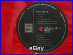 The Beatles White Album Mono Eas-67157-58 Lmtd Ed. 1982 Red Vinyl Japan Mint
