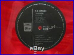 The Beatles White Album Mono Eas-67157-58 Lmtd Ed. 1982 Red Vinyl Japan Mint