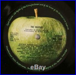 The Beatles White Album Serial Number 0000029 VG+ Vinyl