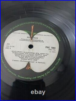 The Beatles White Album UK press PMC 7067-8 MONO NO EMI VG (one disc)