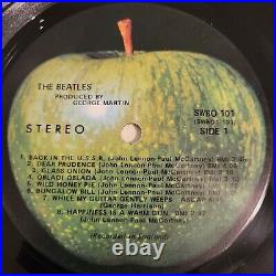 The Beatles White Album Vinyl LP -1968- RARE 7 LABEL ERRORS! -withPhotos & Poster