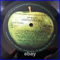 The Beatles White Album Vinyl LP UK Mono Press Low Number Complete EX/EX