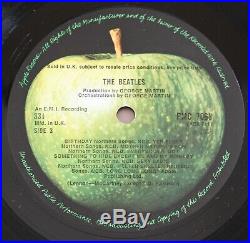 The Beatles White Album Vinyl Lp Uk First Press Mono Top Loader 0098490 Ex+