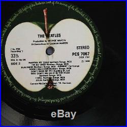 The Beatles White Album Vinyl Original PCS 7067 Mint Condition Posters included