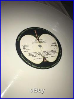 The Beatles White Album WHITE VINYL UK Original 2 LP TOP Stereo AUDIO PCS 7067-8