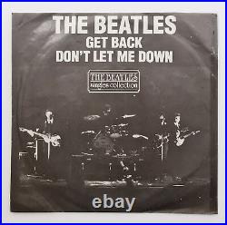 The Beatles With Billy Preston Get Back 1982 7 Parlophone A. 8763 VG+