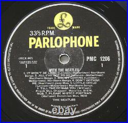The Beatles With The Beatles Lp Original Uk Press Mono Vinyl Lp Pmc 1206 Ex+/ex+