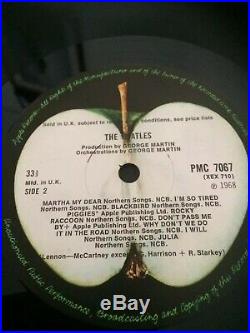 The Beatles vinyl White Album, U. K. No 0005367. Low Num. 1968. Near/mint VGP