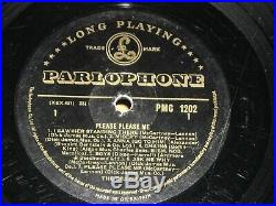 The Beatles vinyl lp Please Please Me mono PMC 1202 1st Black Gold Dick James