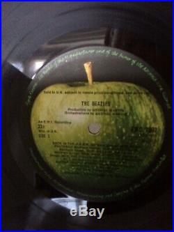 The Beatles vinyl lp White Album, U. K. Mon Album No 0192451. 1968. Good /Plus