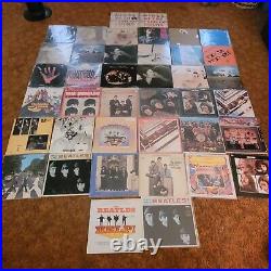 The Beatles vinyl record lot (41 records total)