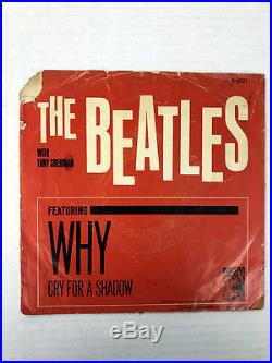 The Beatles-why-cry Like A Shadow-vinyl 9.2, Sleeve 1.0