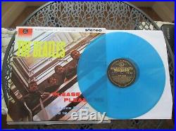 The beatles please please me blue vinyl gold /black labels ex ex stereo uk